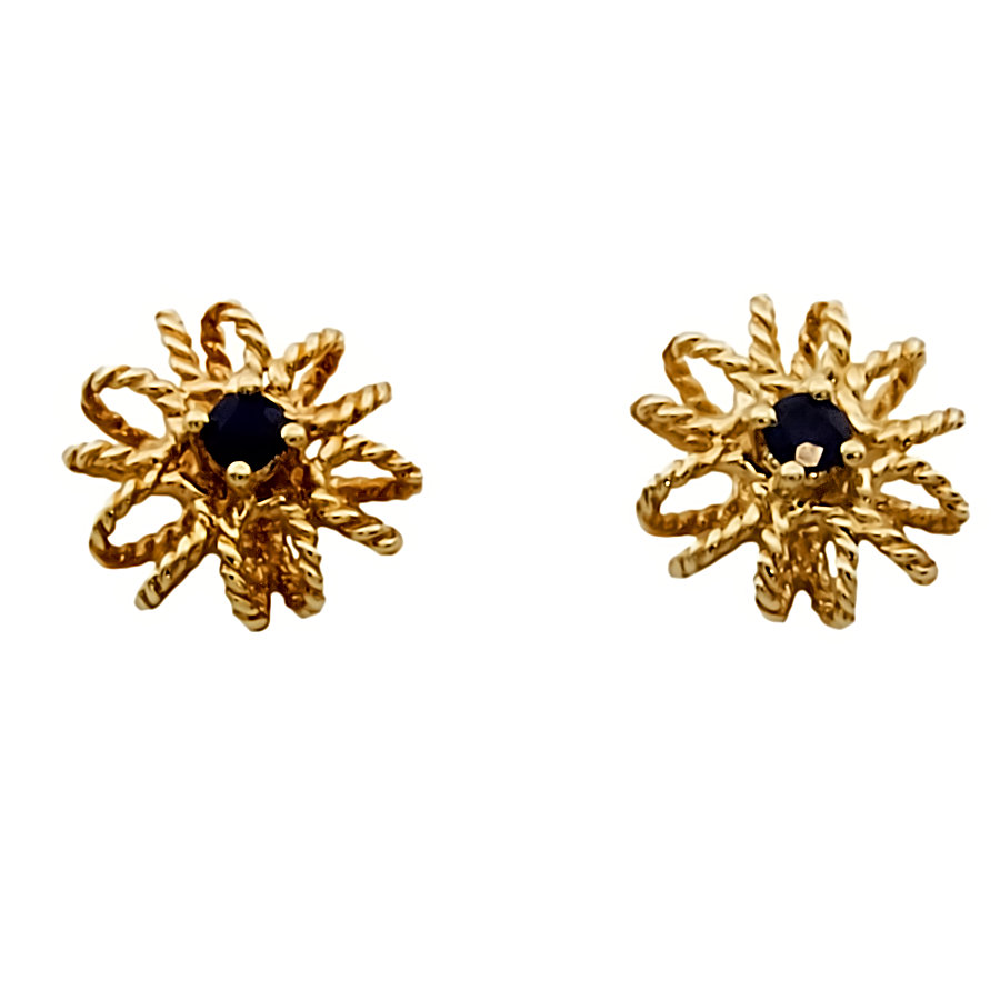 9ct gold Sapphire Stud Earrings